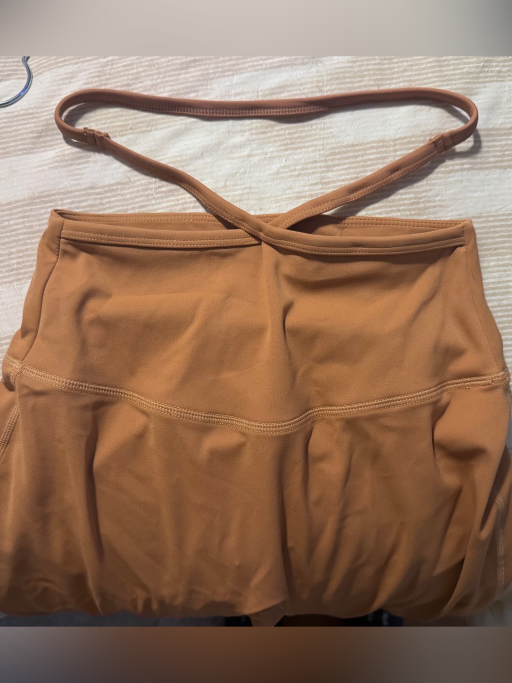 High-Waisted Flare Leg Active Pants - Rust Brown